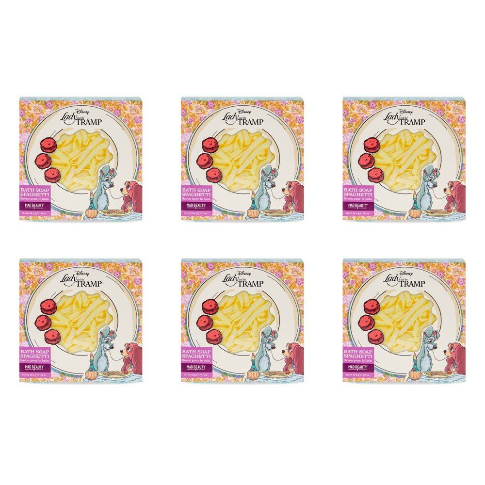 Disney Lady and the Tramp Bath Soap Spaghetti 50g Pack of 6