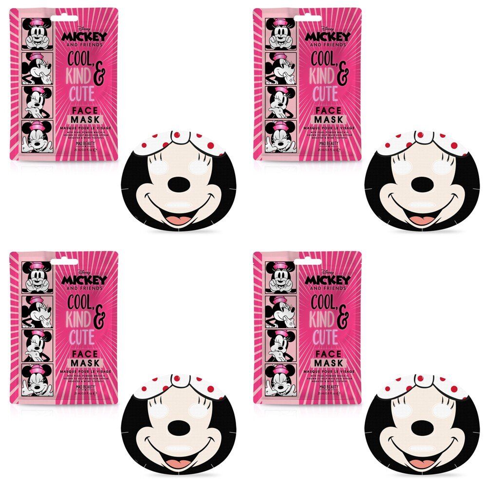 Disney Mickey and Friends Minnie Mouse Face Mask 25mL Counter Display of 12 Bundle of 4