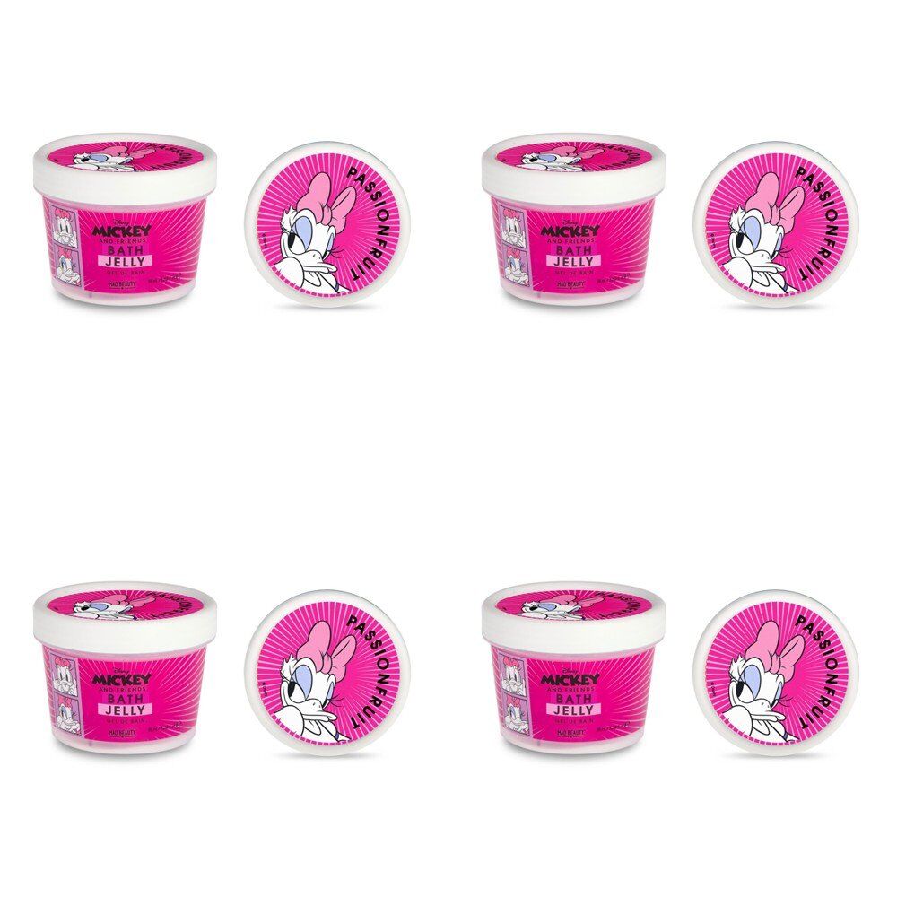 Disney Mickey and Friends Daisy Duck Bath Jelly Passionfruit 95mL Pack of 4