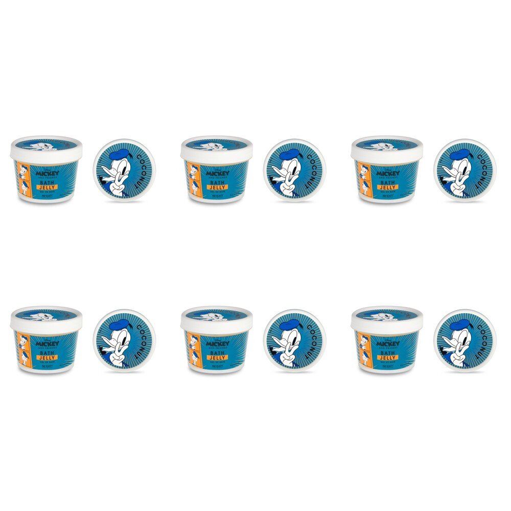 Disney Mickey and Friends Donald Duck Bath Jelly Coconut 95g Pack of 6