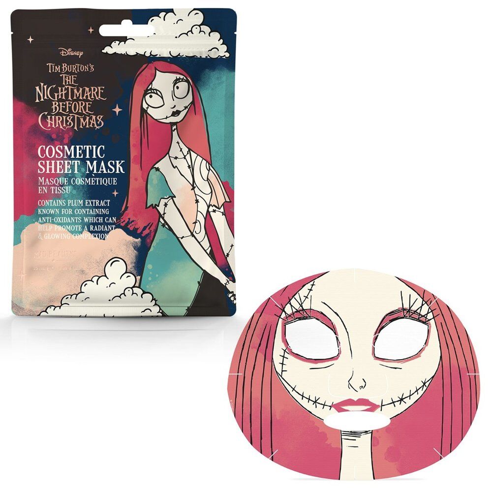 Disney The Nightmare Before Christmas Sally Sheet Face Mask Counter Display of 12 Bundle of 4