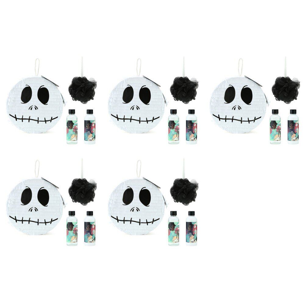 Disney The Nightmare Before Christmas Jack Skellington Bath & Body Pinata Gift Set Bundle of 5