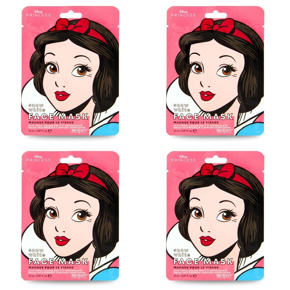 Disney Princess Snow White Face Mask 25mL Counter Display of 12 Bundle of 4