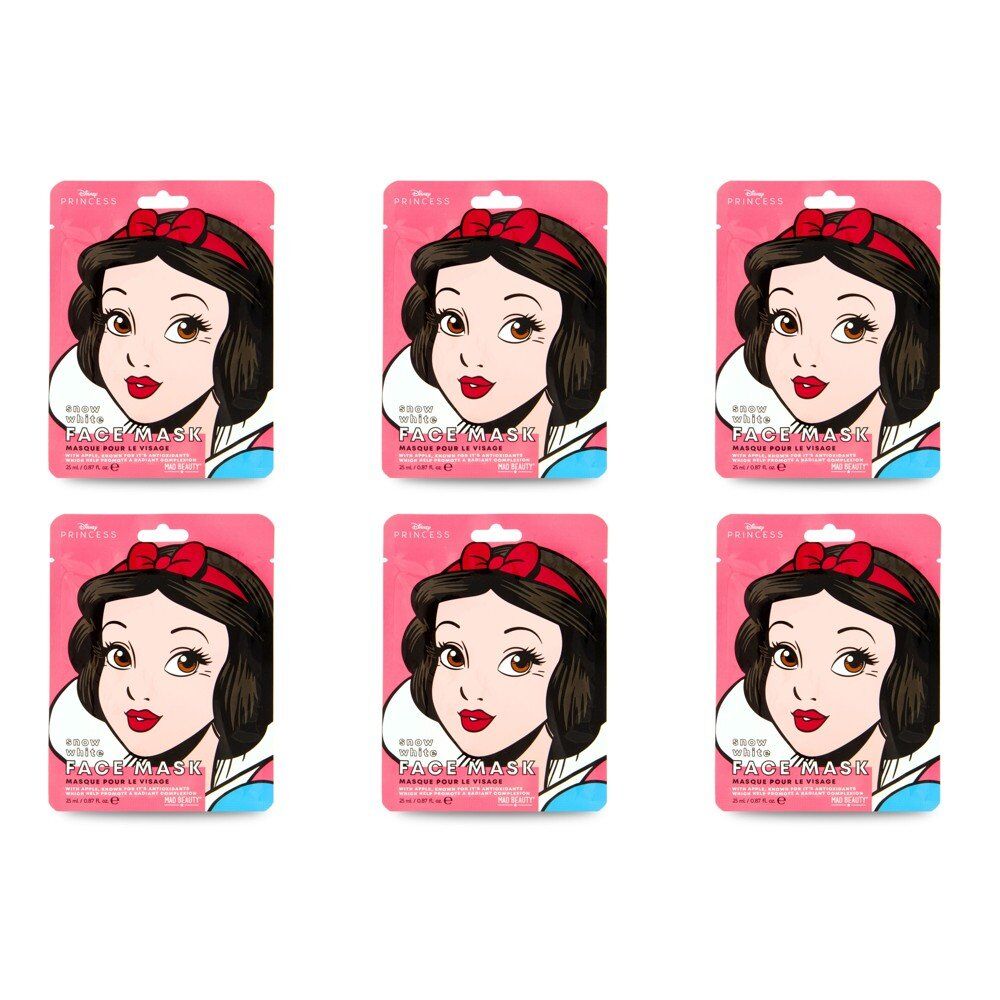 Disney Princess Snow White Face Mask 25mL Counter Display of 12 Bundle of 6