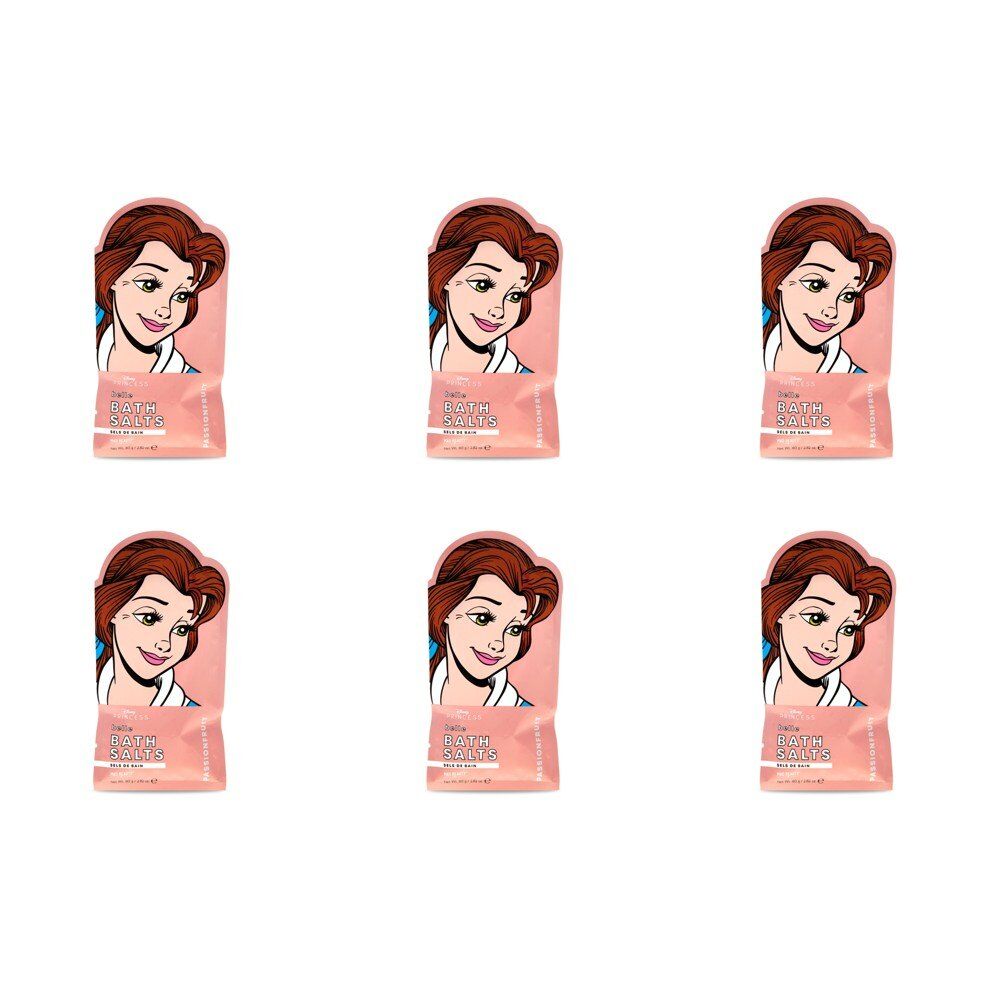 Disney Princess Belle Bath Salts Passionfruit 80g Pack of 6