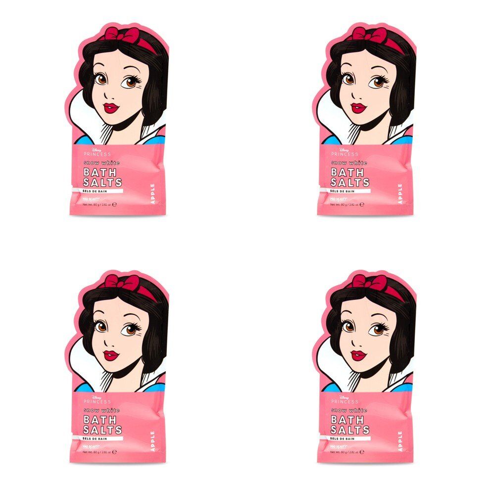 Disney Princess Snow White Bath Salts Apple 80g Pack of 4