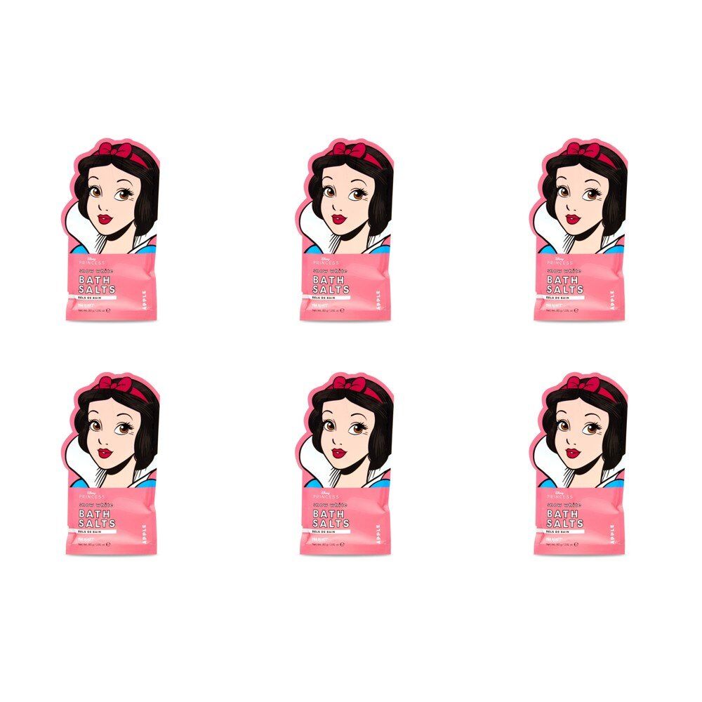 Disney Princess Snow White Bath Salts Apple 80g Pack of 6
