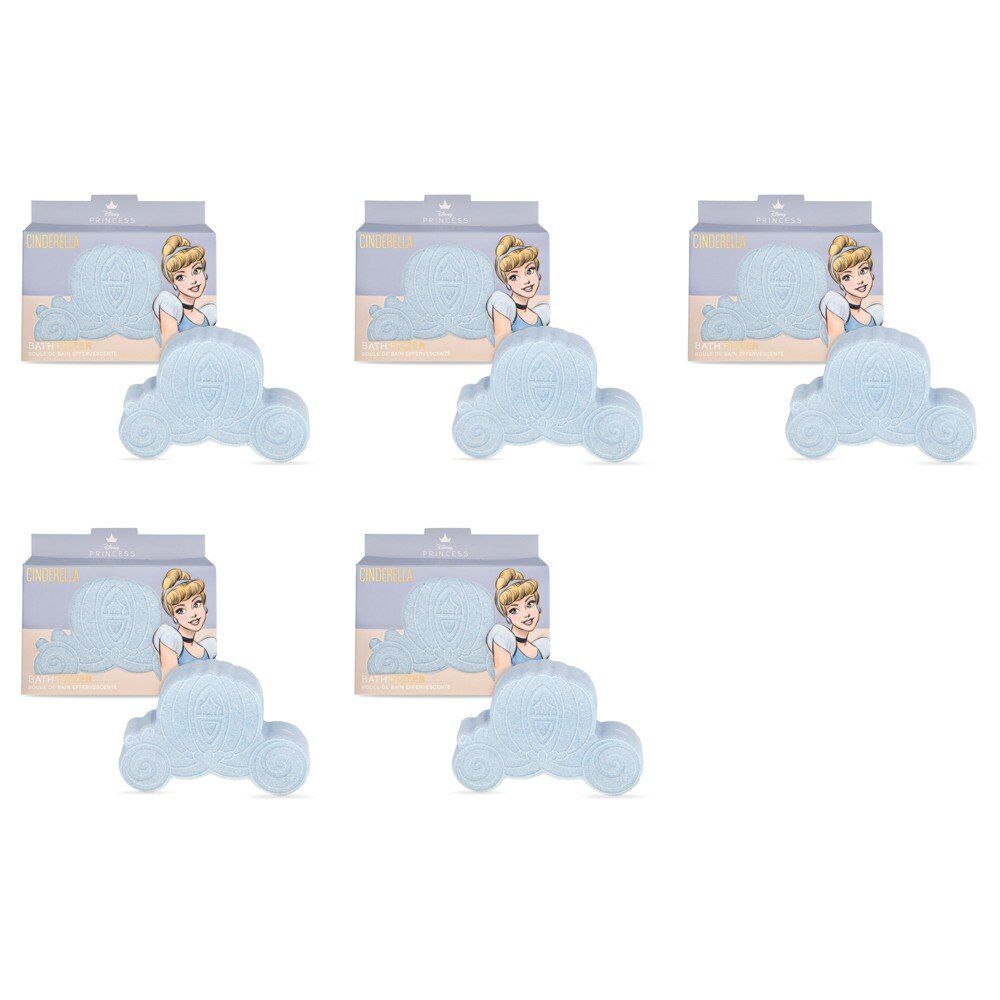 Disney Princess Cinderella Carriage Bath Fizzer Pack of 5