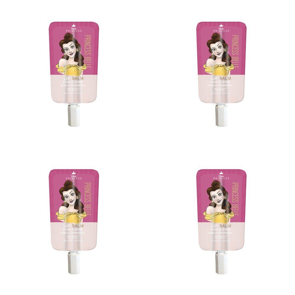 Disney Princess Belle Lip Balm Vanilla 10mL Pack of 4