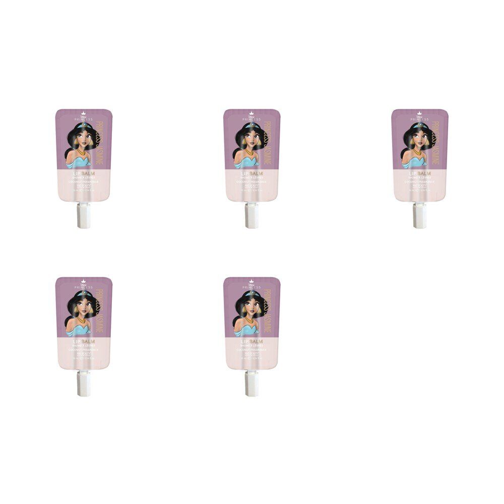 Disney Princess Jasmine Lip Balm Coconut 10mL Pack of 5