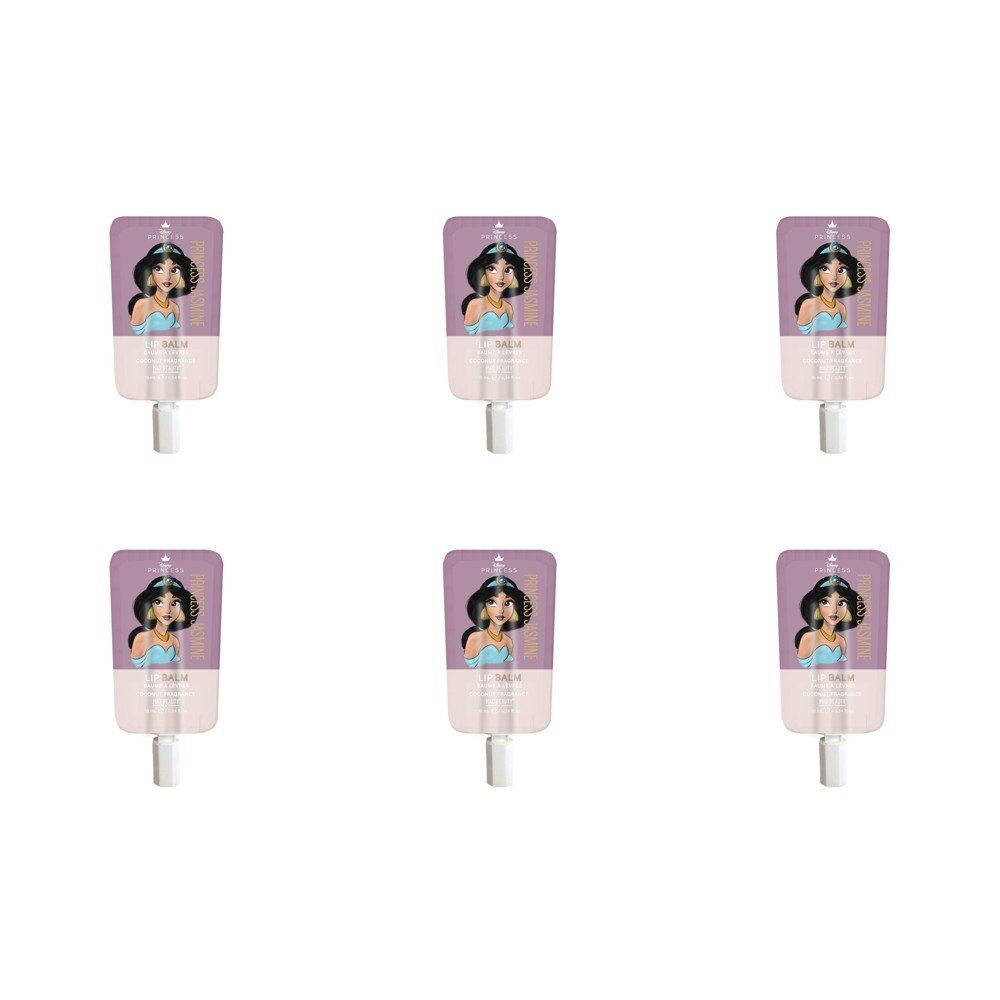 Disney Princess Jasmine Lip Balm Coconut 10mL Pack of 6