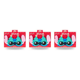 Disney Stitch at Christmas Plush Sleep Mask with Christmas Trees Pack of 3