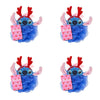 Disney Stitch at Christmas Body Puff Exfoliator with Reindeer Antlers Pack of 4