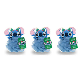 Disney Stitch Stitch-mas Body Exfoliator Puff with Christmas Tree Headband Pack of 3