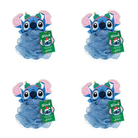 Disney Stitch Stitch-mas Body Exfoliator Puff with Christmas Tree Headband Pack of 4