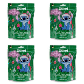 Disney Stitch Stitch-mas Bath Fizzer Pack 6 x 30g Bundle of 4