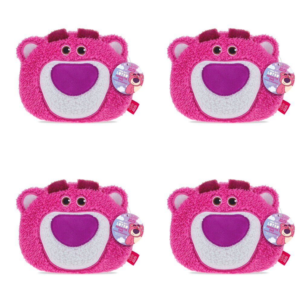 Disney Pixar Toy Story Lotso Plush Cosmetic Wash Bag Pack of 4