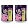 Disney Villains Ursula Cause Chaos Sheet Face Mask Counter Display of 12 Bundle of 2
