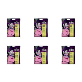 Disney Villains Ursula Cause Chaos Sheet Face Mask Counter Display of 12 Bundle of 6
