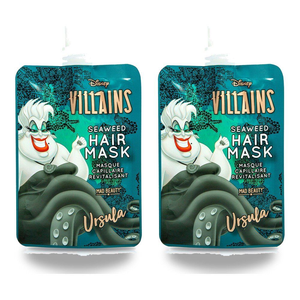 Disney Villains Ursula Seaweed Hair Mask Pack of 2