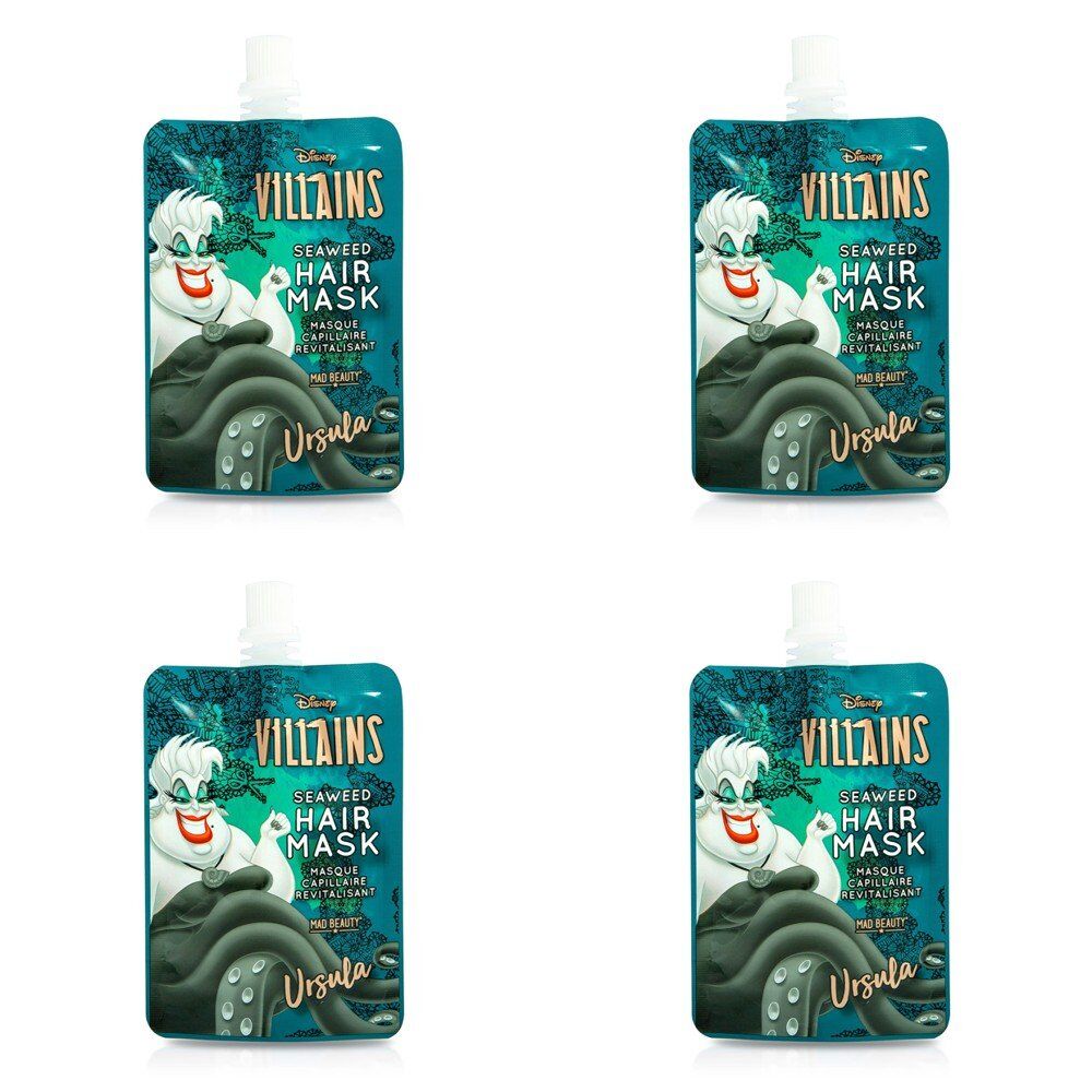 Disney Villains Ursula Seaweed Hair Mask Pack of 4