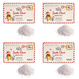 Disney Winnie the Pooh Letter to Santa Crackling Bath Salts 4 x 25g Pack of 4