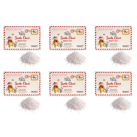 Disney Winnie the Pooh Letter to Santa Crackling Bath Salts 4 x 25g Pack of 6