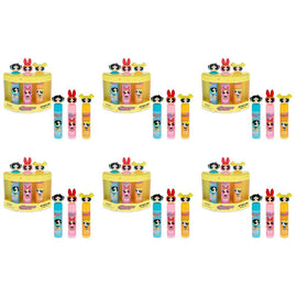 Warner Bros The Powerpuff Girls Lip Balm Trio 3 x 4g Bundle of 6