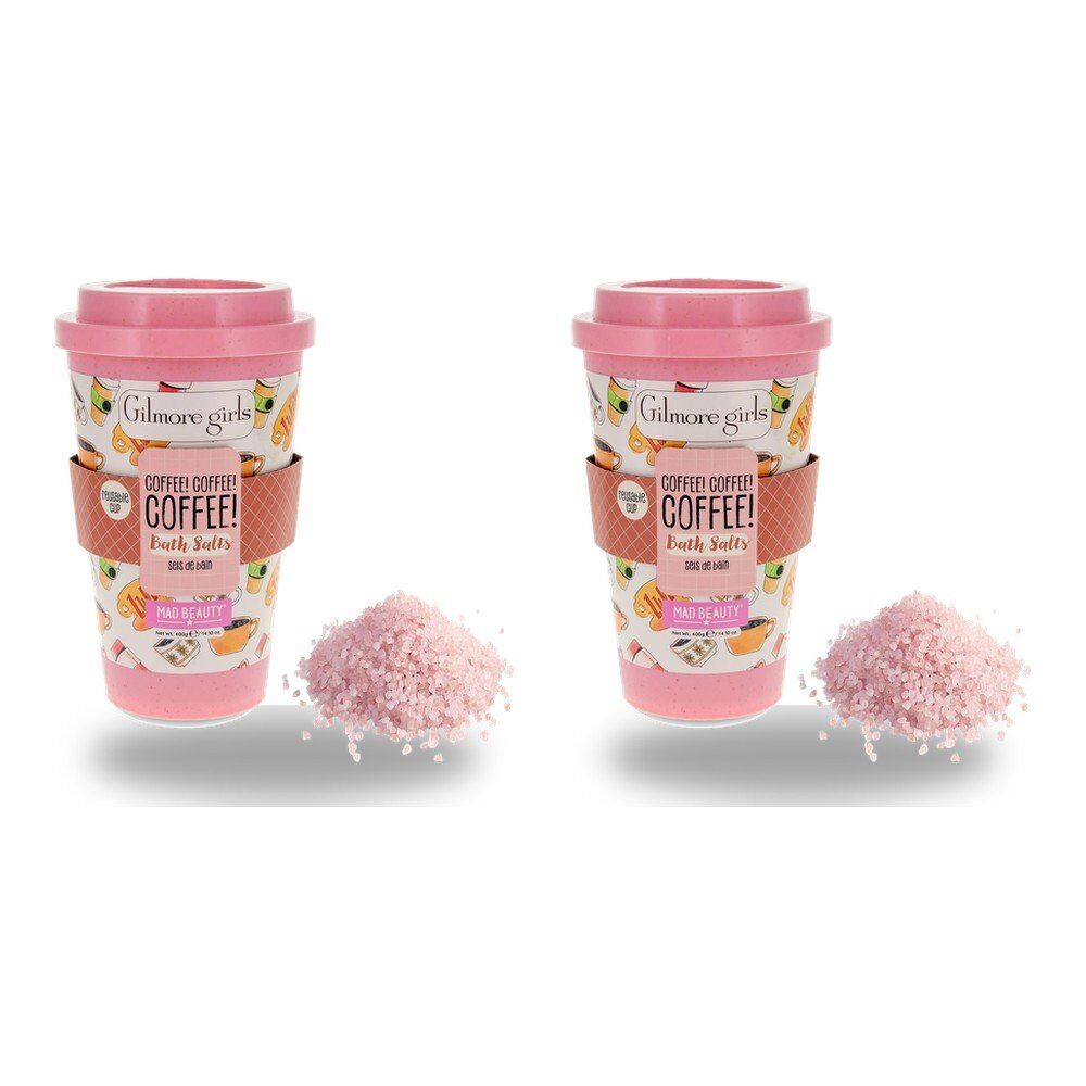 Warner Bros Gilmore Girls Coffee! Coffee! Coffee! Bath Salts 400g in Reusable Cup Pack of 2
