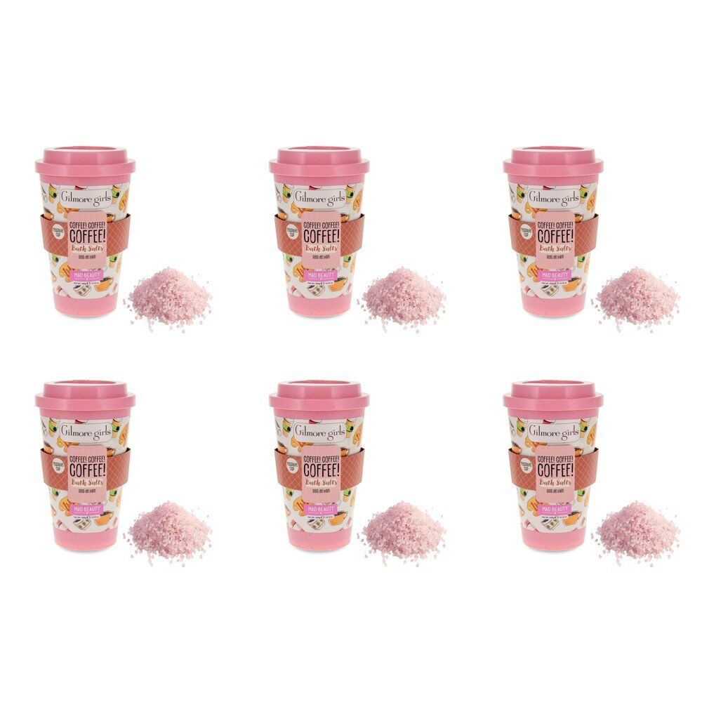 Warner Bros Gilmore Girls Coffee! Coffee! Coffee! Bath Salts 400g in Reusable Cup Pack of 6