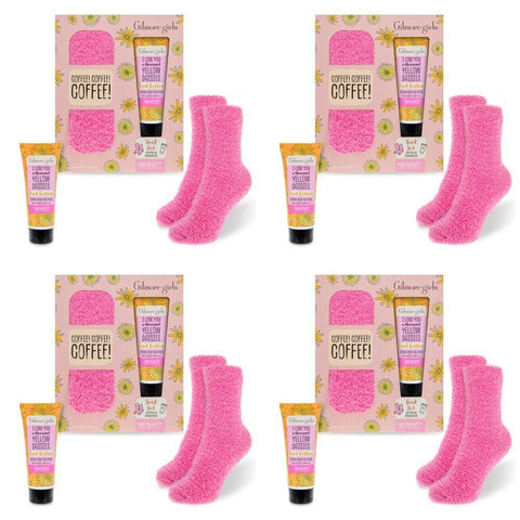 Warner Bros Gilmore Girls Sock Set with Foot Lotion 100mL Bundle of 4
