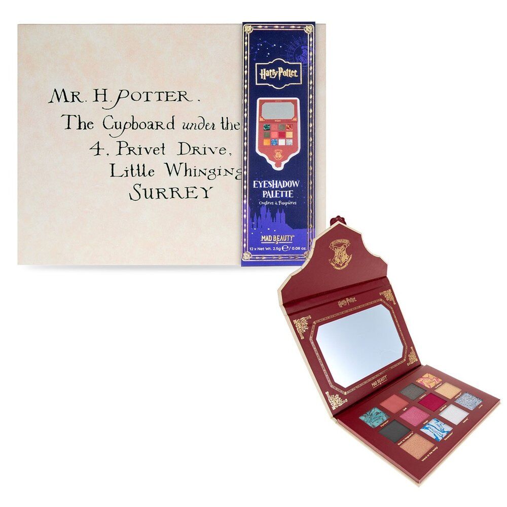 Warner Bros Harry Potter Hogwarts Letter Eyeshadow Palette 12 Shades Pack of 4