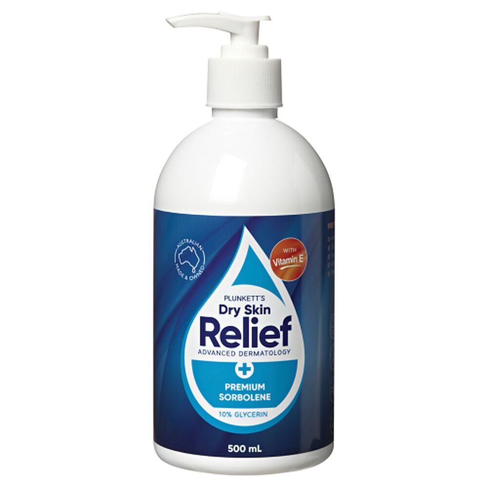 Plunketts Dry Skin Relief Vitamin E Premium Sorbolene 500mL