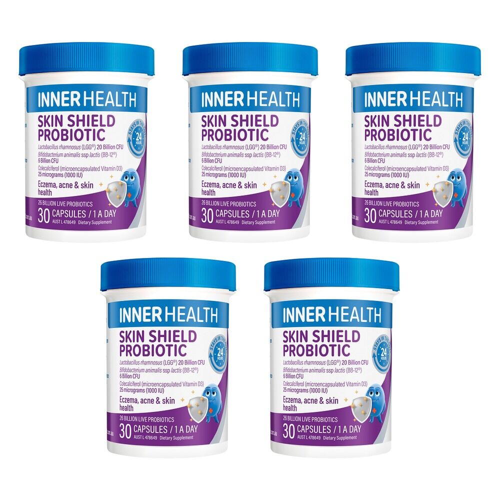 Inner Health Skin Shield Probiotic 30 Capsules Pack of 5