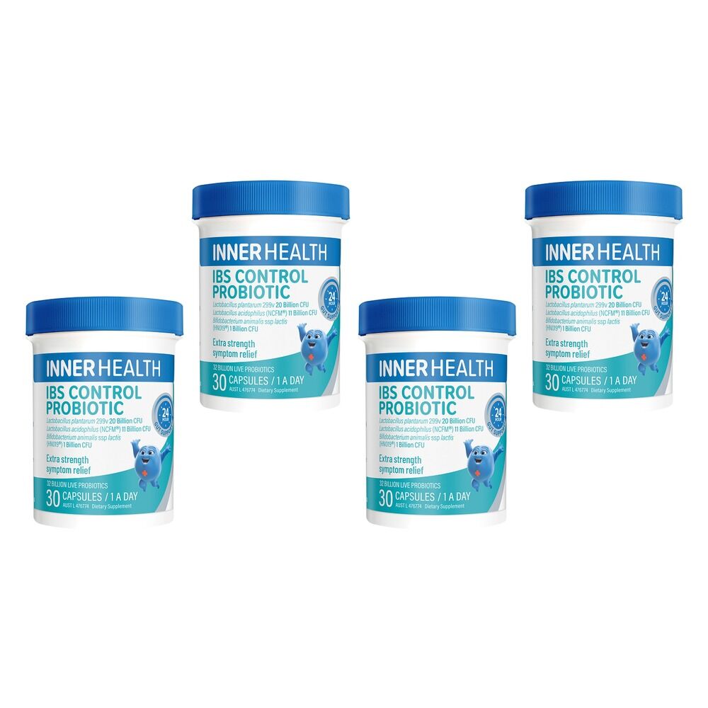 Inner Health IBS Control Probiotic 30 Capsules Pack of 4