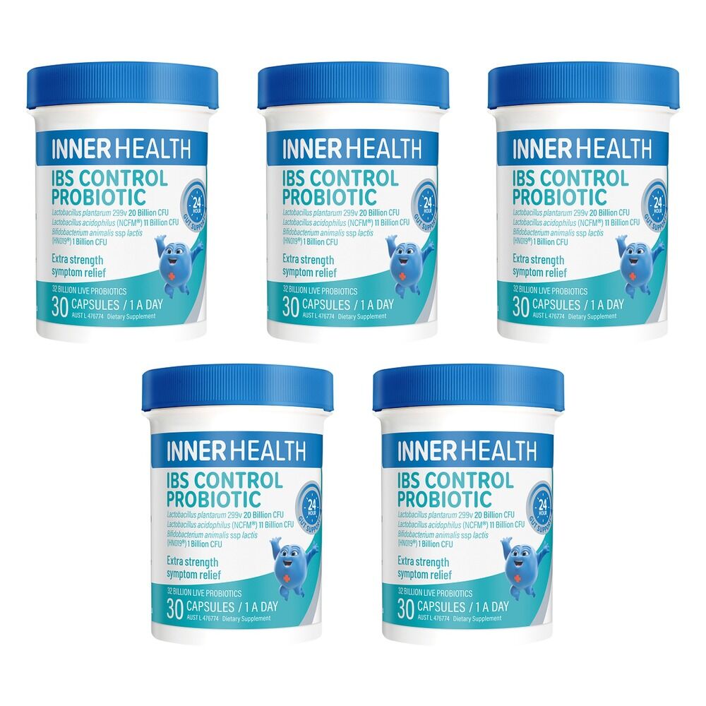 Inner Health IBS Control Probiotic 30 Capsules Pack of 5