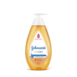 Johnson's Baby 3-in-1 Shampoo, Conditioner & Wash 500mL