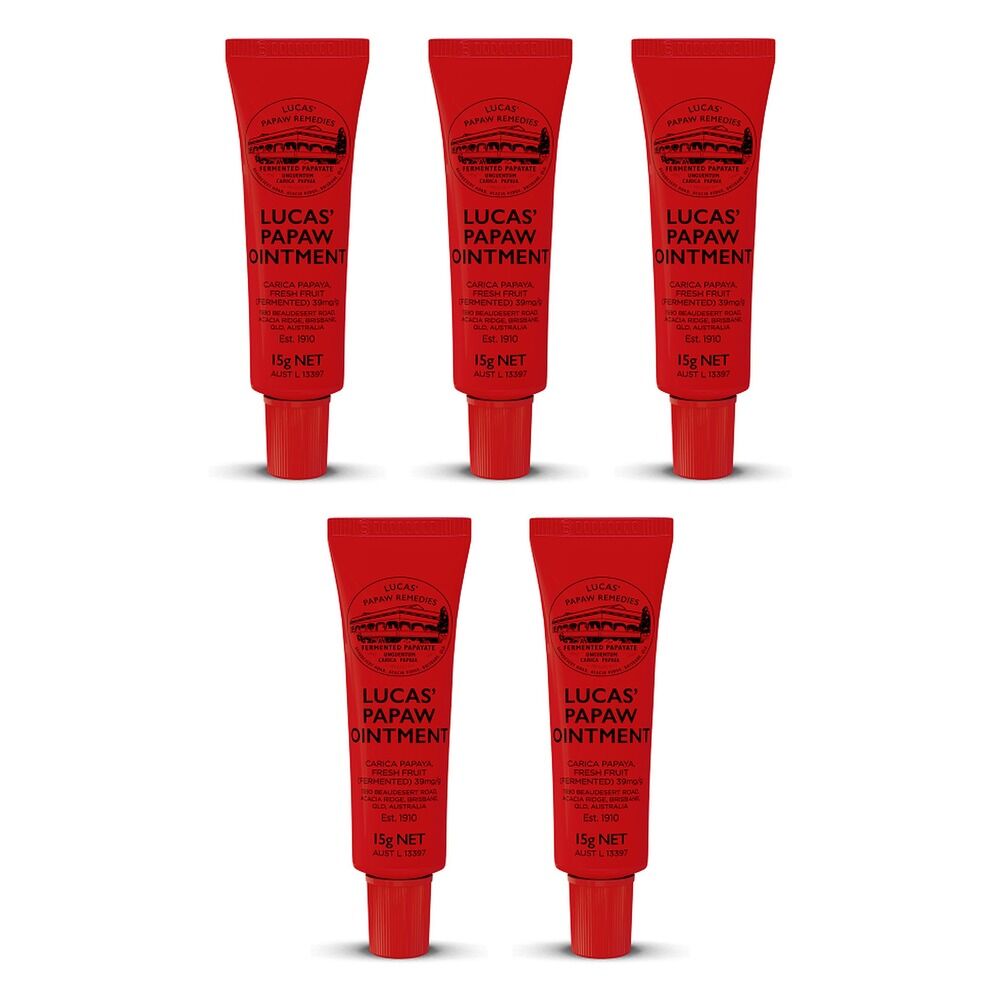 Lucas' Papaw Ointment 15g x 6 Bundle of 5