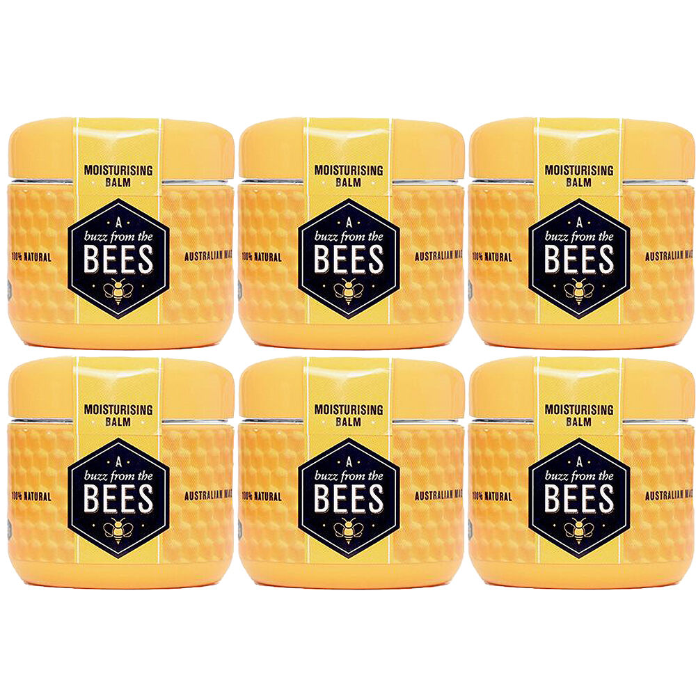 A Buzz From The Bees Natural Moisturising Balm 50g Pack of 6 Australian Made