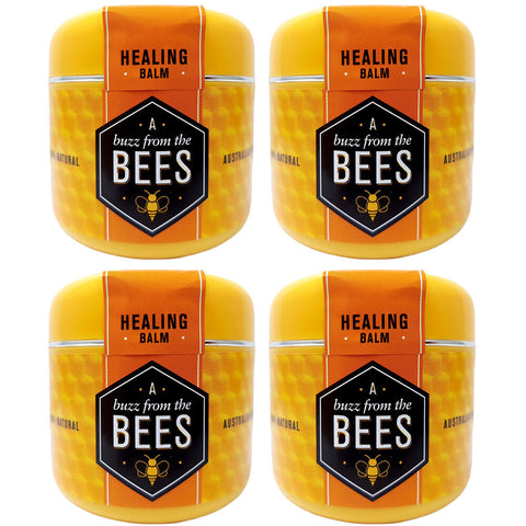 A Buzz From The Bees Healing Balm 50g Natural Australian Skin Repair 4 Pack