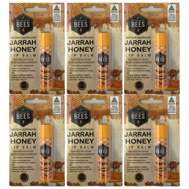 A Buzz From The Bees Jarrah Honey Lip Balm 4.5g Pack of 6 AU Made