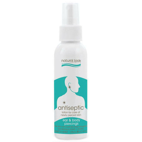 Natural Look Antiseptic Lotion 125ml For Ear & Body Piercings AU Made