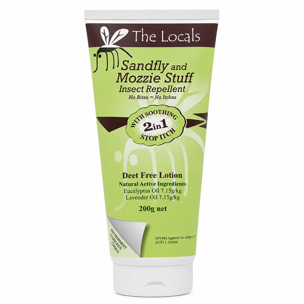 The Locals Sandfly Mosquito Cream 200g DEET Free Bite Relief Repellent x2