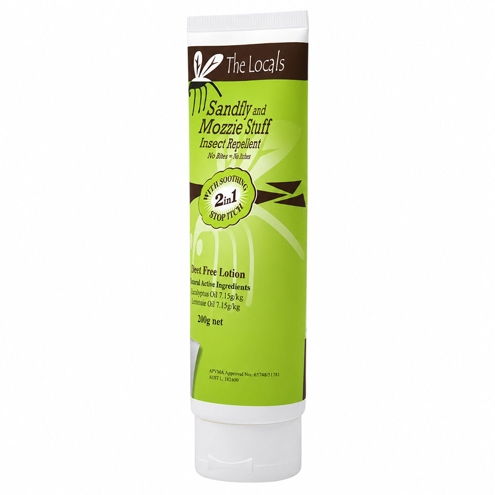 The Locals Sandfly Mosquito Cream 200g DEET Free Bite Relief Repellent x2