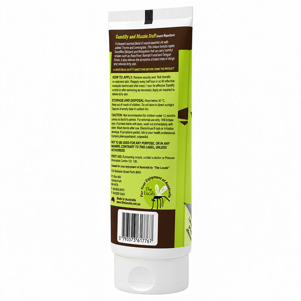 The Locals Sandfly & Mosquito Cream 200g DEET-Free Bite Relief & Repellent