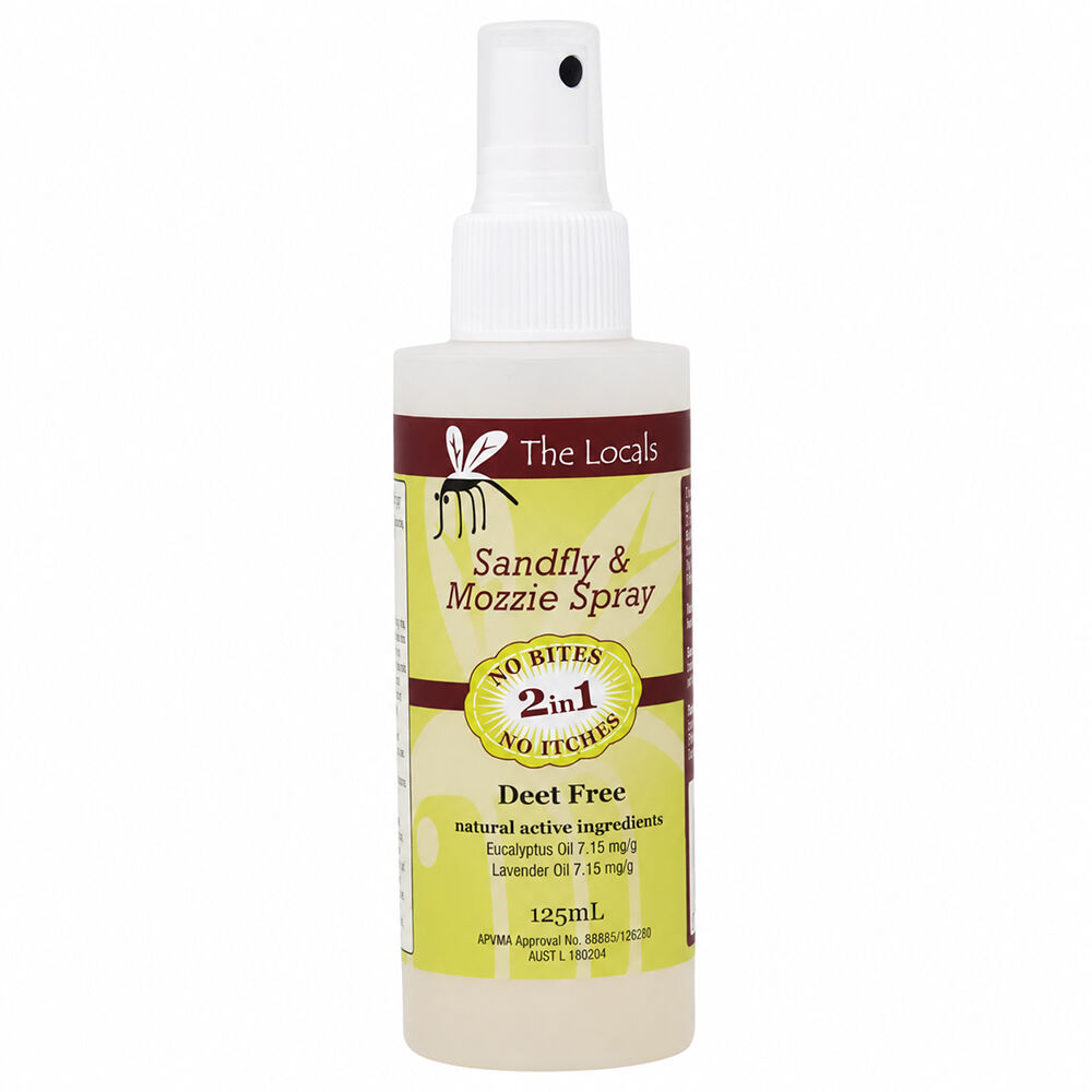 The Locals Sandfly and Mosquito Spray 125ml DEET free Repellent Relief Pack of 2