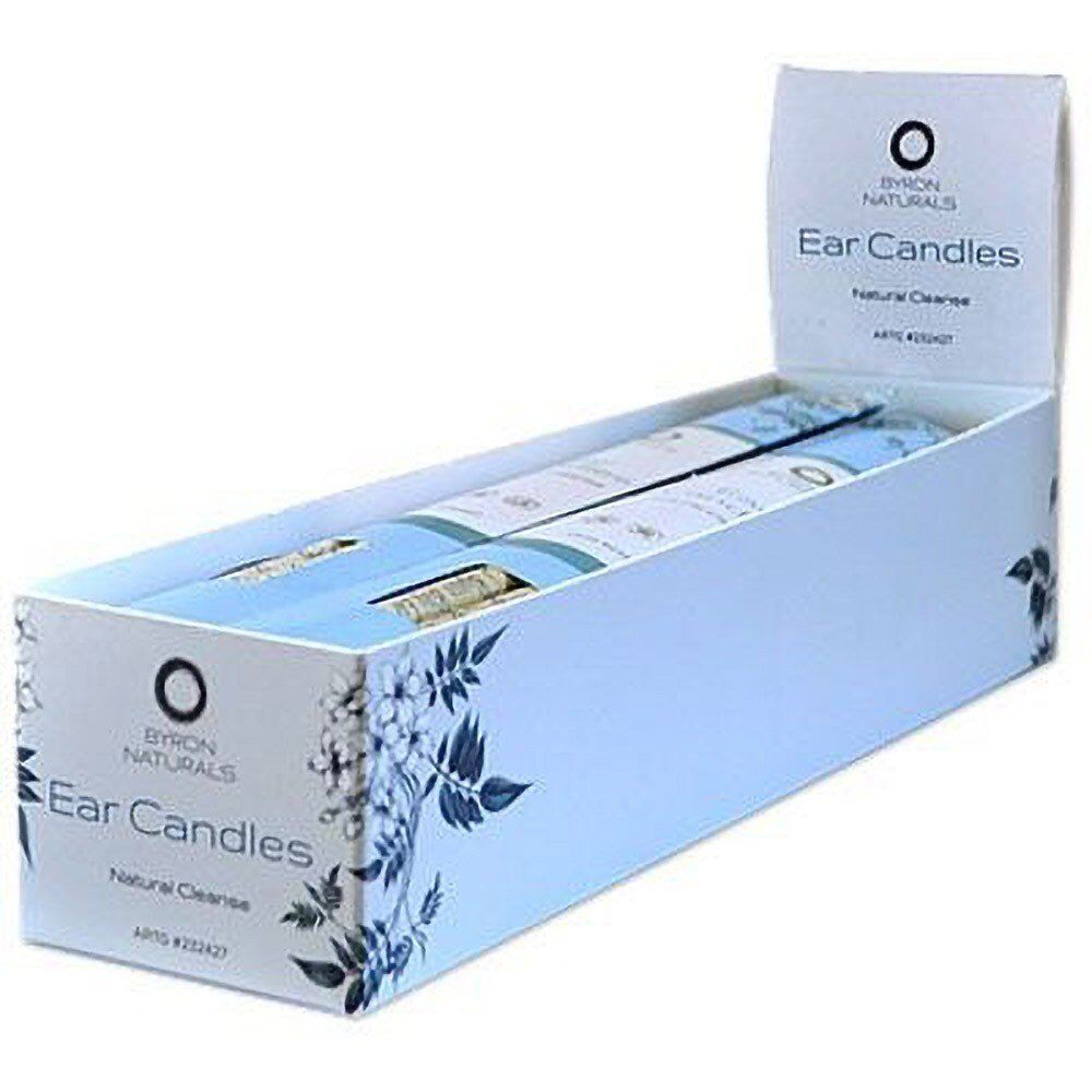 Byron Bay Ear Candles Natural Cleanse Counter Display of 12 Bundle of 5