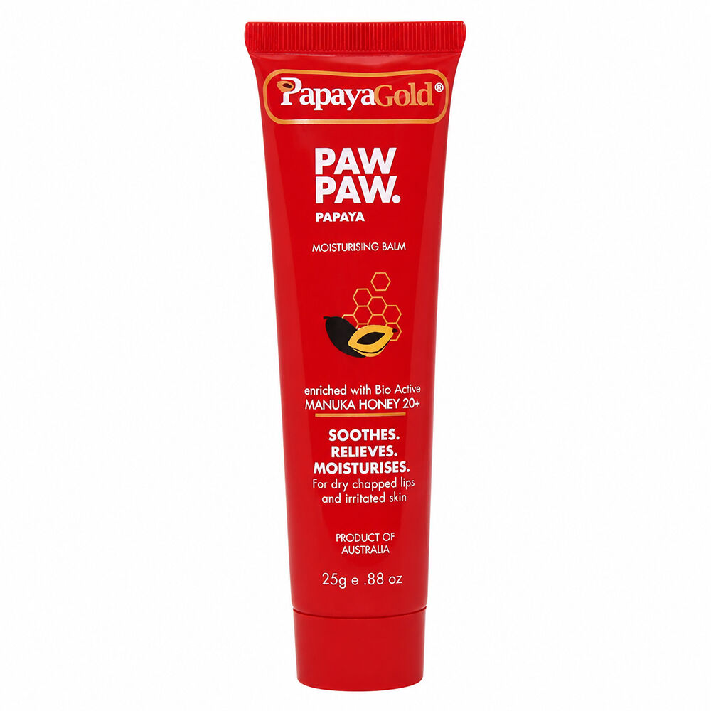 Papaya Gold Paw Paw Balm 25g x2 Manuka Honey 20+ Dry Lips Skin Relief