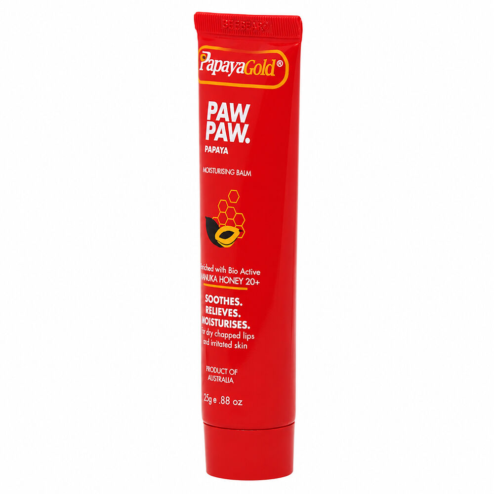 Papaya Gold Paw Paw Balm 25g Manuka Honey 20+ Dry Lips & Skin Relief