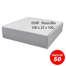 Cardboard Dispensing Box Penicillin Pack of 50